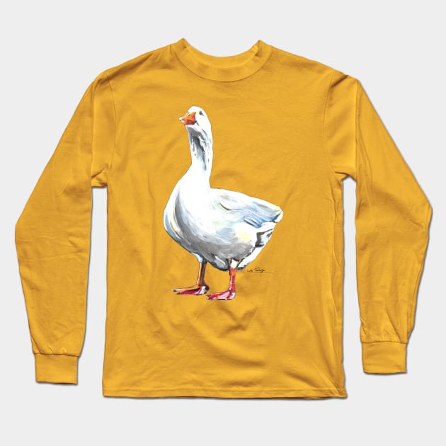 White Goose Long Sleeve T-Shirt by lucafon18